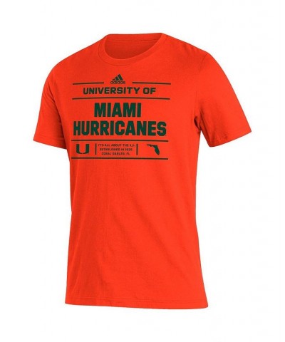 Men's Orange Miami Hurricanes Front Page Amplifier T-shirt $14.35 T-Shirts