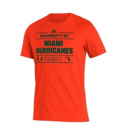 Men's Orange Miami Hurricanes Front Page Amplifier T-shirt $14.35 T-Shirts