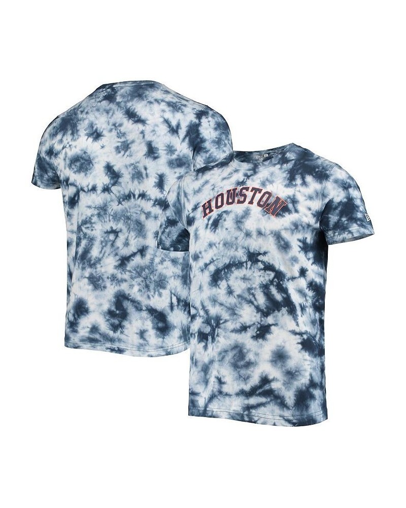 Men's Navy Houston Astros Team Tie-Dye T-shirt $23.96 T-Shirts