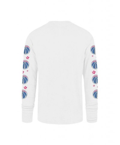 Men's White Washington Wizards City Edition Downtown Franklin Long Sleeve T-shirt $35.19 T-Shirts