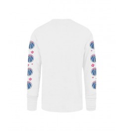 Men's White Washington Wizards City Edition Downtown Franklin Long Sleeve T-shirt $35.19 T-Shirts