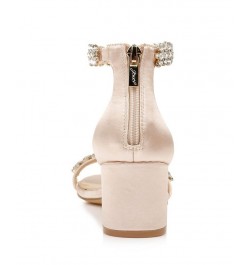 Women's Bronwen Block Heel Evening Sandals Champagne $59.50 Shoes