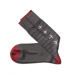 Airplanes Socks Gray $11.70 Socks