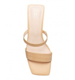 Women's Ball-Heeled Slip On Dress Sandals Natural $47.52 Shoes