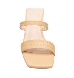 Women's Ball-Heeled Slip On Dress Sandals Natural $47.52 Shoes