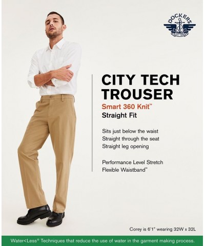 Men's Straight-Fit City Tech Trousers PD05 $30.80 Pants