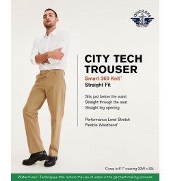 Men's Straight-Fit City Tech Trousers PD05 $30.80 Pants