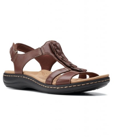 Laurieann Kay T-strap Slingback Sandals Tan/Beige $45.76 Shoes