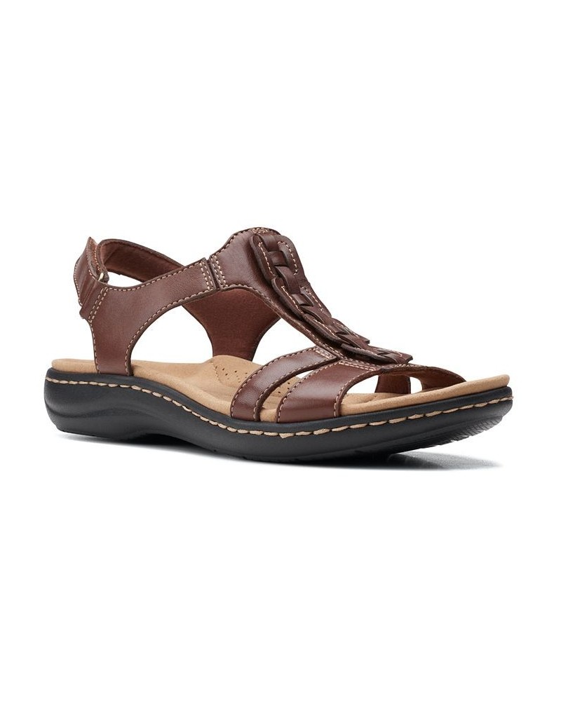 Laurieann Kay T-strap Slingback Sandals Tan/Beige $45.76 Shoes