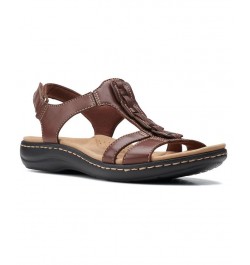 Laurieann Kay T-strap Slingback Sandals Tan/Beige $45.76 Shoes