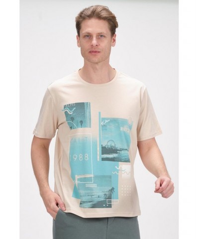 Men's Modern Print Fitted Cali T-shirt PD03 $35.00 T-Shirts