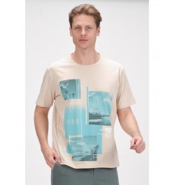 Men's Modern Print Fitted Cali T-shirt PD03 $35.00 T-Shirts