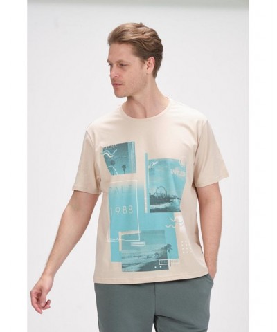 Men's Modern Print Fitted Cali T-shirt PD03 $35.00 T-Shirts