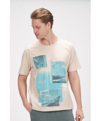 Men's Modern Print Fitted Cali T-shirt PD03 $35.00 T-Shirts