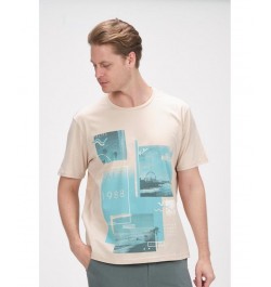 Men's Modern Print Fitted Cali T-shirt PD03 $35.00 T-Shirts