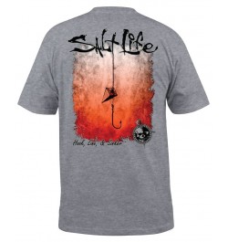 Men's Hook Line And Sinker Fad Graphic Short-Sleeve T-Shirt Charcoal Heather $16.32 T-Shirts