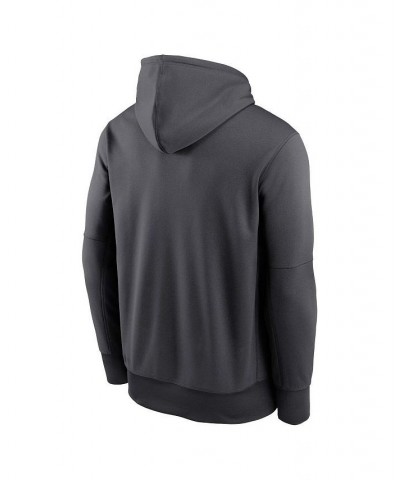 Men's Anthracite San Diego Padres Bracket Icon Performance Pullover Hoodie $49.49 Sweatshirt