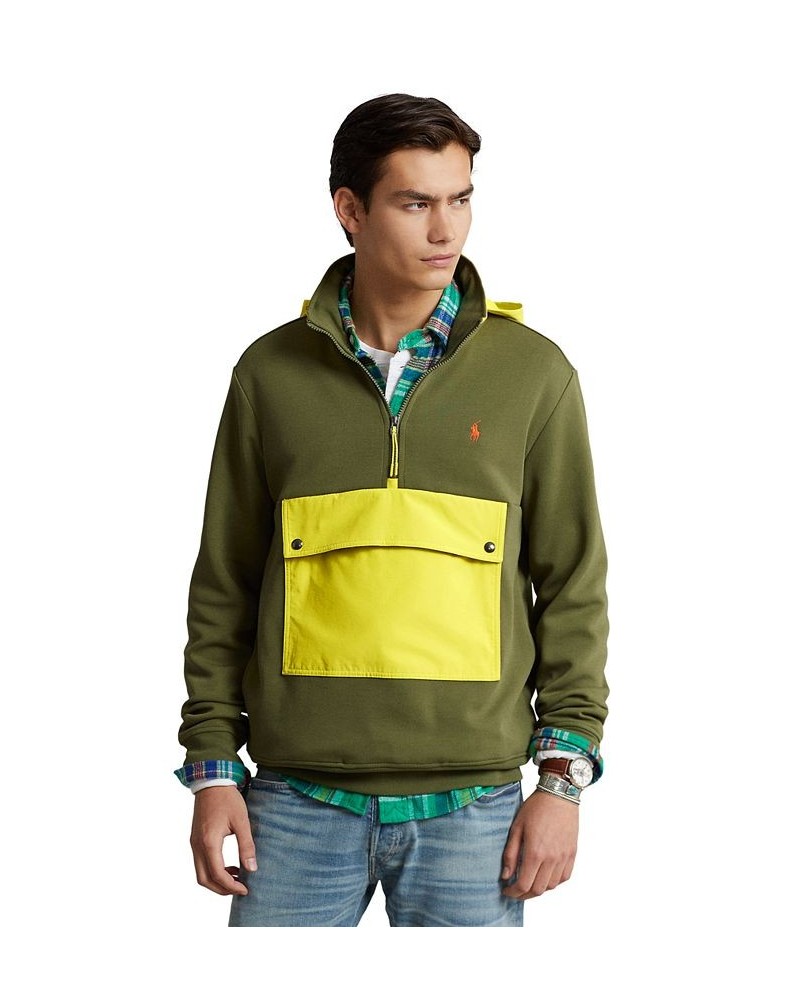 Men's Water-Repellent Hybrid Hoodie Green $40.11 Sweatshirt