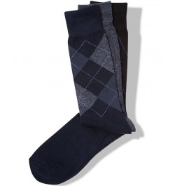 Perry Ellis Men's 3-Pk. Patterned Dress Socks Dark Assorted $12.06 Socks