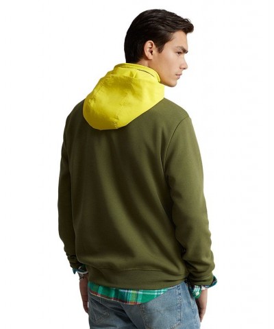 Men's Water-Repellent Hybrid Hoodie Green $40.11 Sweatshirt