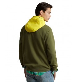 Men's Water-Repellent Hybrid Hoodie Green $40.11 Sweatshirt