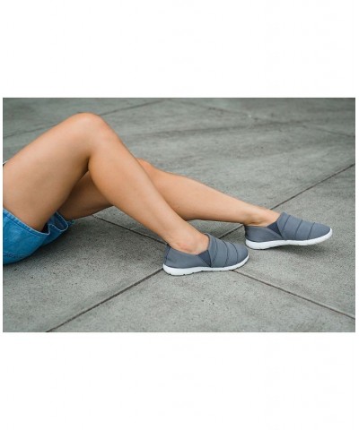 Zenz from Isotoner Women's Indoor/Outdoor Pintuck Lauren Slip-Ons Gray $15.90 Shoes