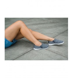 Zenz from Isotoner Women's Indoor/Outdoor Pintuck Lauren Slip-Ons Gray $15.90 Shoes