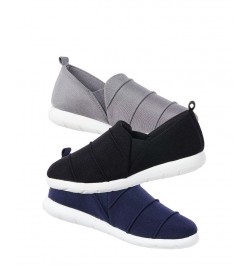 Zenz from Isotoner Women's Indoor/Outdoor Pintuck Lauren Slip-Ons Gray $15.90 Shoes