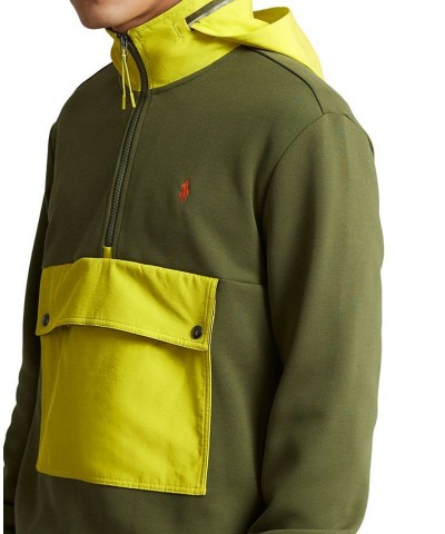 Men's Water-Repellent Hybrid Hoodie Green $40.11 Sweatshirt