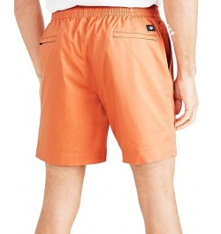 Men's Playa Straight-Fit Stretch Drawstring Shorts Orange $14.28 Shorts