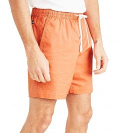 Men's Playa Straight-Fit Stretch Drawstring Shorts Orange $14.28 Shorts