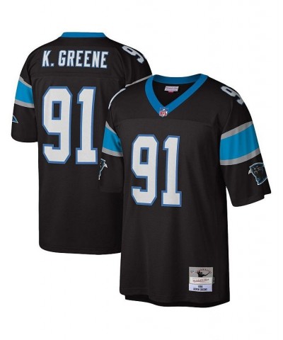 Men's Kevin Greene Black Carolina Panthers Big and Tall 1996 Retired Player Replica Jersey $64.60 Jersey