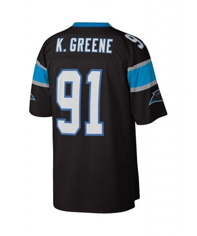 Men's Kevin Greene Black Carolina Panthers Big and Tall 1996 Retired Player Replica Jersey $64.60 Jersey