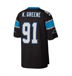 Men's Kevin Greene Black Carolina Panthers Big and Tall 1996 Retired Player Replica Jersey $64.60 Jersey