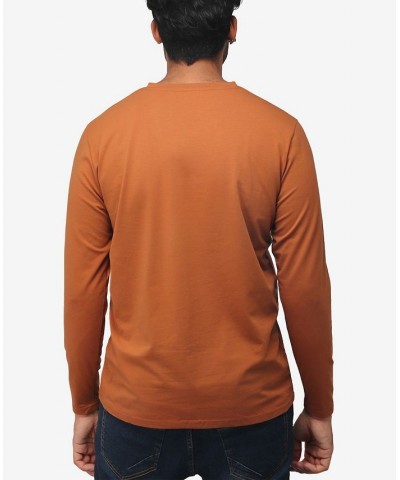 Men's Soft Stretch V-Neck Long Sleeve T-shirt PD09 $21.56 T-Shirts