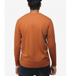 Men's Soft Stretch V-Neck Long Sleeve T-shirt PD09 $21.56 T-Shirts