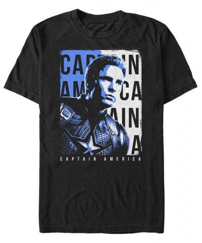 Marvel Men's Avengers Endgame Captain America Side View Poster, Short Sleeve T-shirt Black $17.84 T-Shirts