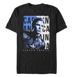 Marvel Men's Avengers Endgame Captain America Side View Poster, Short Sleeve T-shirt Black $17.84 T-Shirts