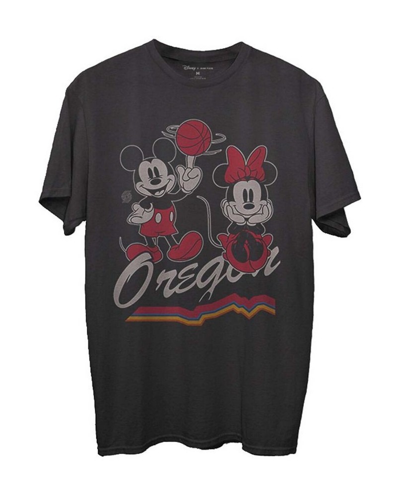 Men's Black Portland Trail Blazers Disney Mickey Minnie 2020/21 City Edition T-shirt $20.87 T-Shirts