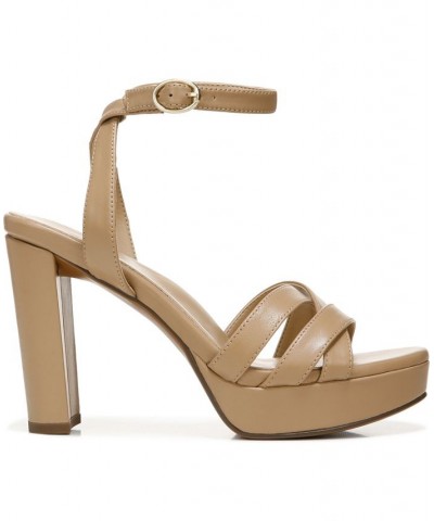 Mallory Ankle Strap Sandals Tan/Beige $42.00 Shoes