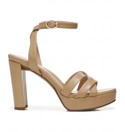 Mallory Ankle Strap Sandals Tan/Beige $42.00 Shoes