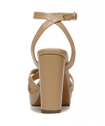 Mallory Ankle Strap Sandals Tan/Beige $42.00 Shoes