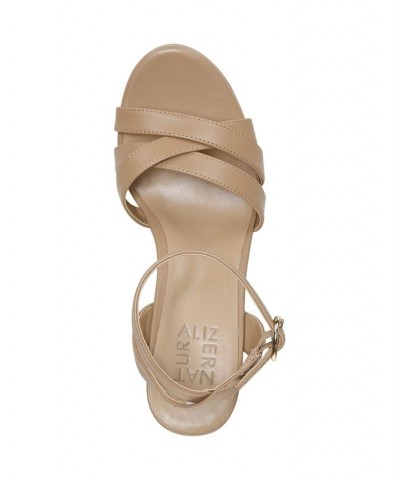 Mallory Ankle Strap Sandals Tan/Beige $42.00 Shoes