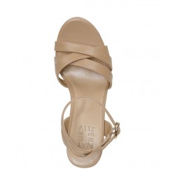 Mallory Ankle Strap Sandals Tan/Beige $42.00 Shoes