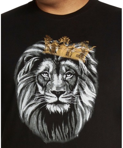 MVP Collections Men's Big & Tall MVP Logo Lion King Tee Black $33.81 T-Shirts