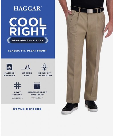 Cool Right Performance Flex Classic Fit Pleat Front Pant Ink $28.04 Pants