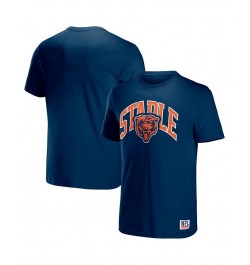 Men's NFL X Staple Navy Chicago Bears Lockup Logo Short Sleeve T-shirt $16.00 T-Shirts