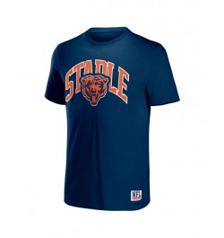 Men's NFL X Staple Navy Chicago Bears Lockup Logo Short Sleeve T-shirt $16.00 T-Shirts