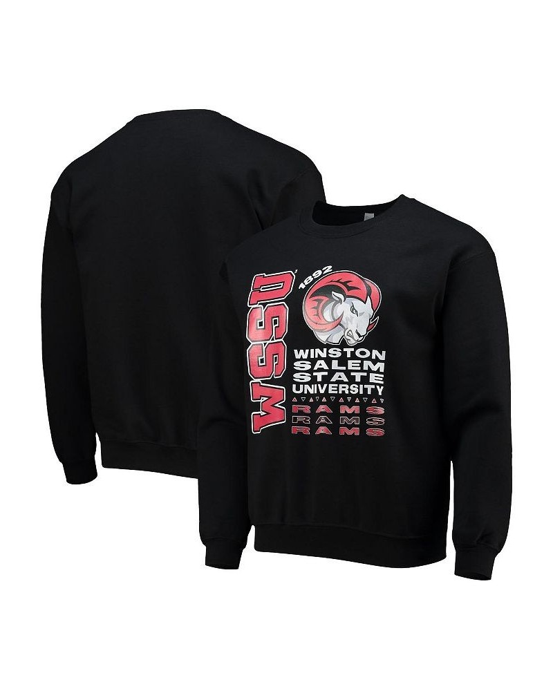 Men's Black Winston-Salem State Rams Pullover Sweatshirt $22.50 Sweatshirt