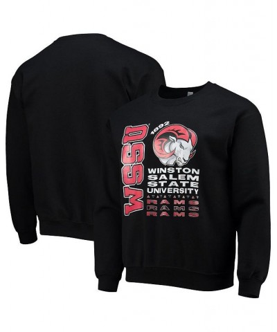 Men's Black Winston-Salem State Rams Pullover Sweatshirt $22.50 Sweatshirt